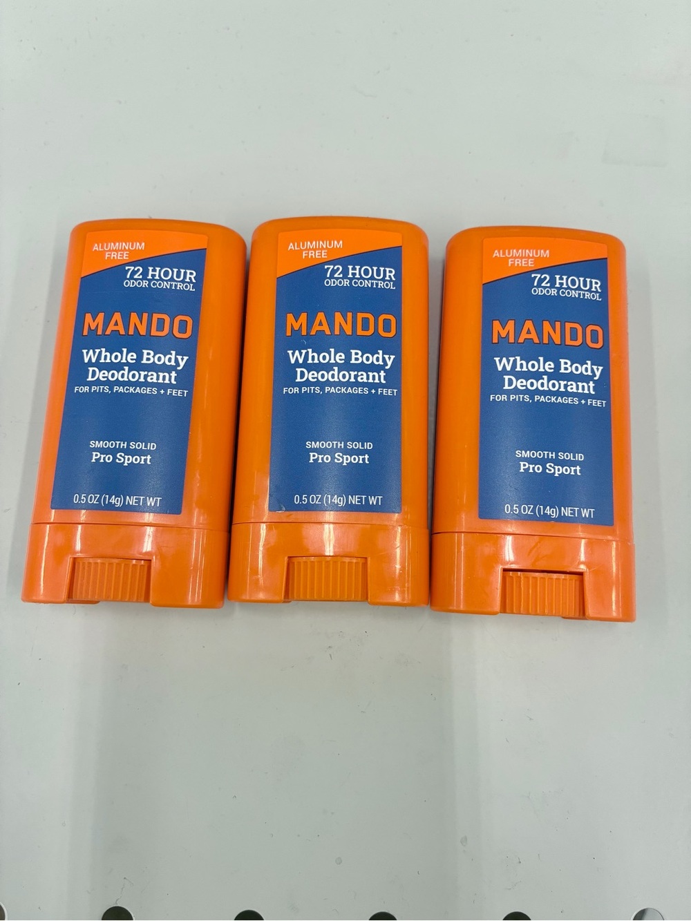 Ⓜ️$12Ⓜ️ NEW MANDO Travel Size Whole Body Deodorant 0.5oz, 3 count